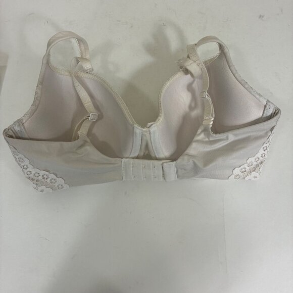 Body By Victoria Lined Demi Lace Trim Bra 34DD Elegant Everyday - Picture 4 of 9